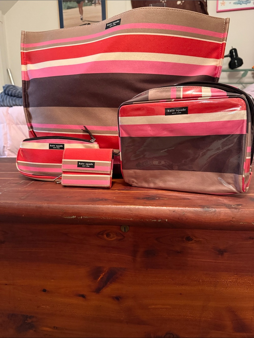 Kate Spade tote and accessories.
